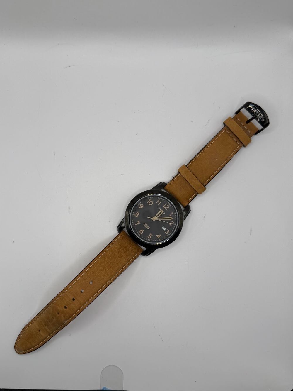 Timex Men's Highland Street Watch Tan Leather Strap - Battery Included